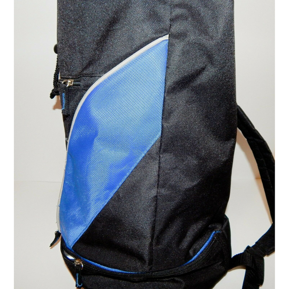 Logomark Meridian Health Branded Cooler Backpack Draw-String Duffle Bag Black - Picture 5 of 12